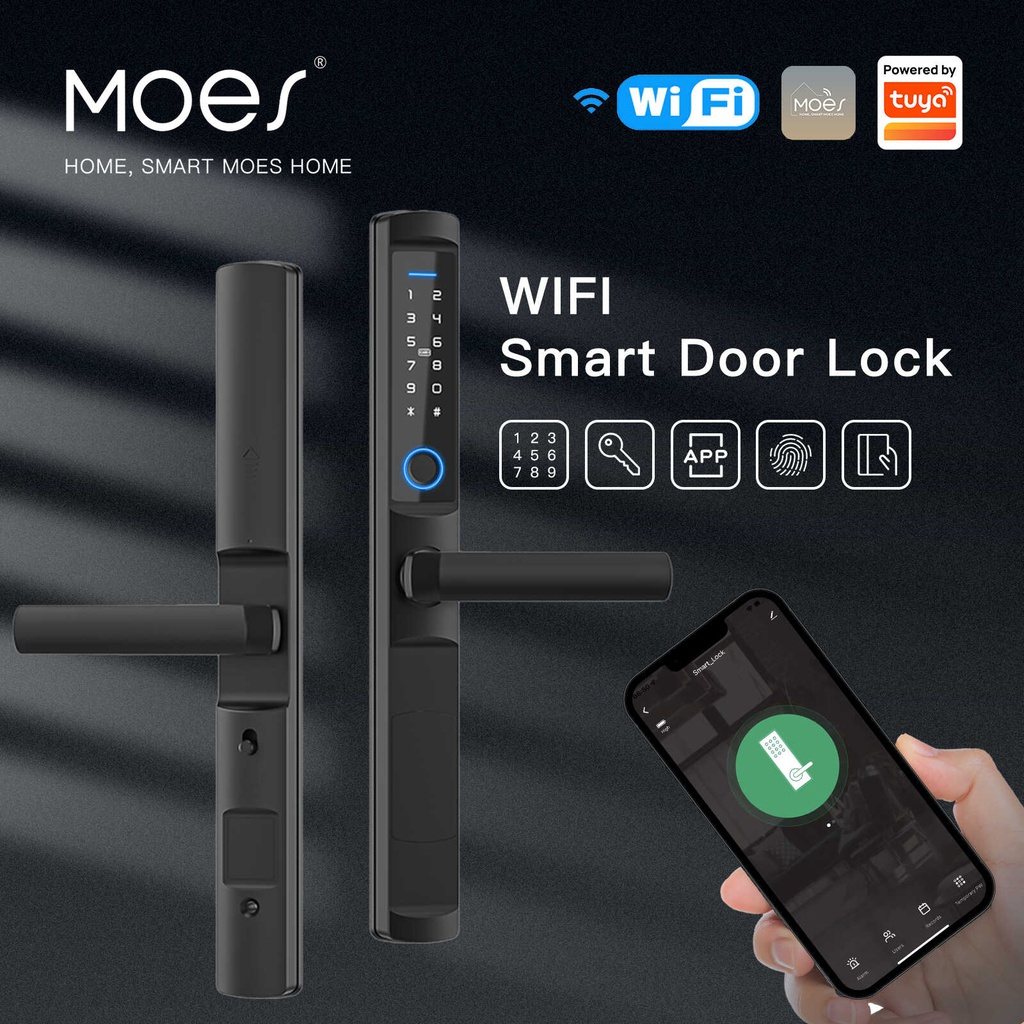 MOES Smart Door Lock F2, Wi-Fi