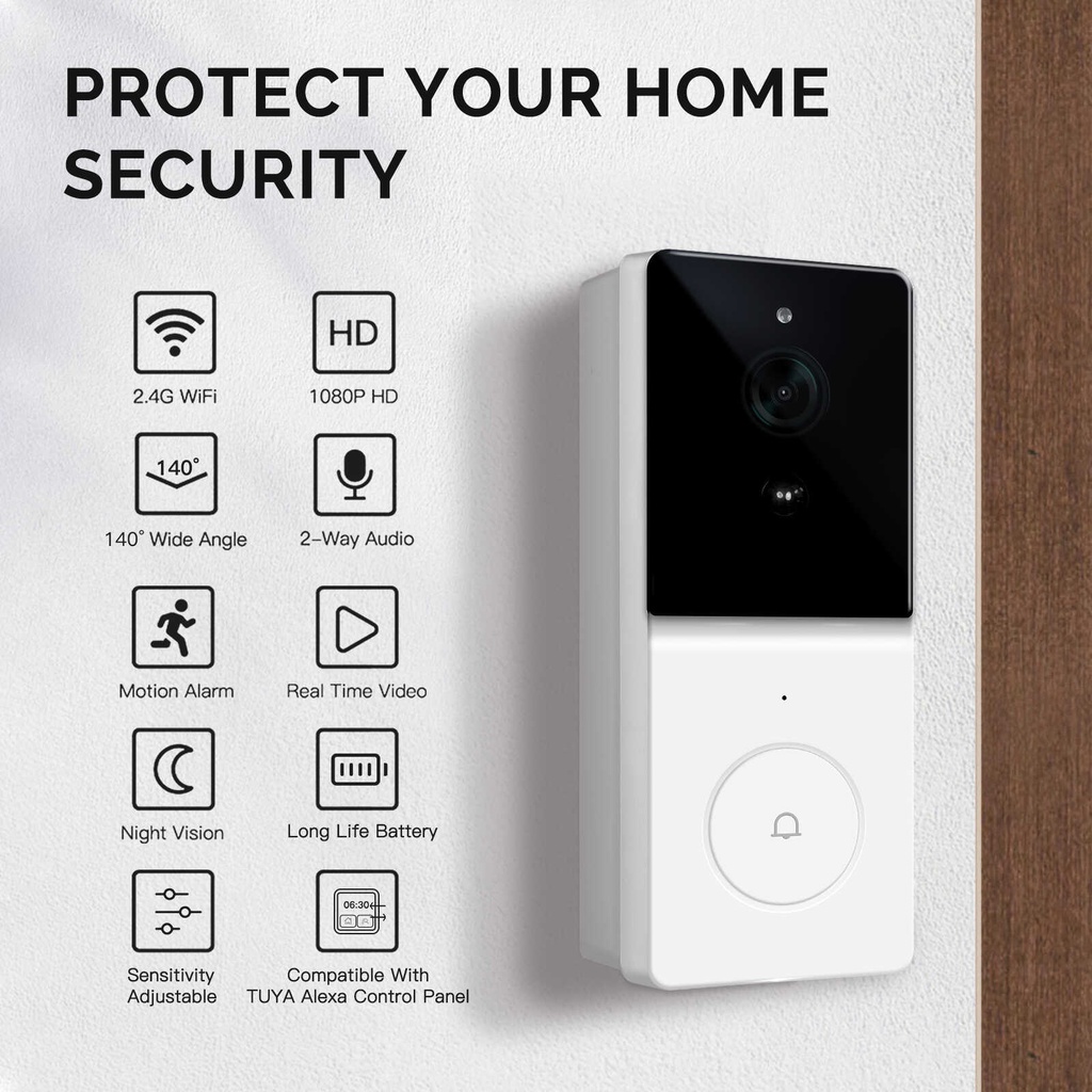 MOES Smart Doorbell, Wi-Fi