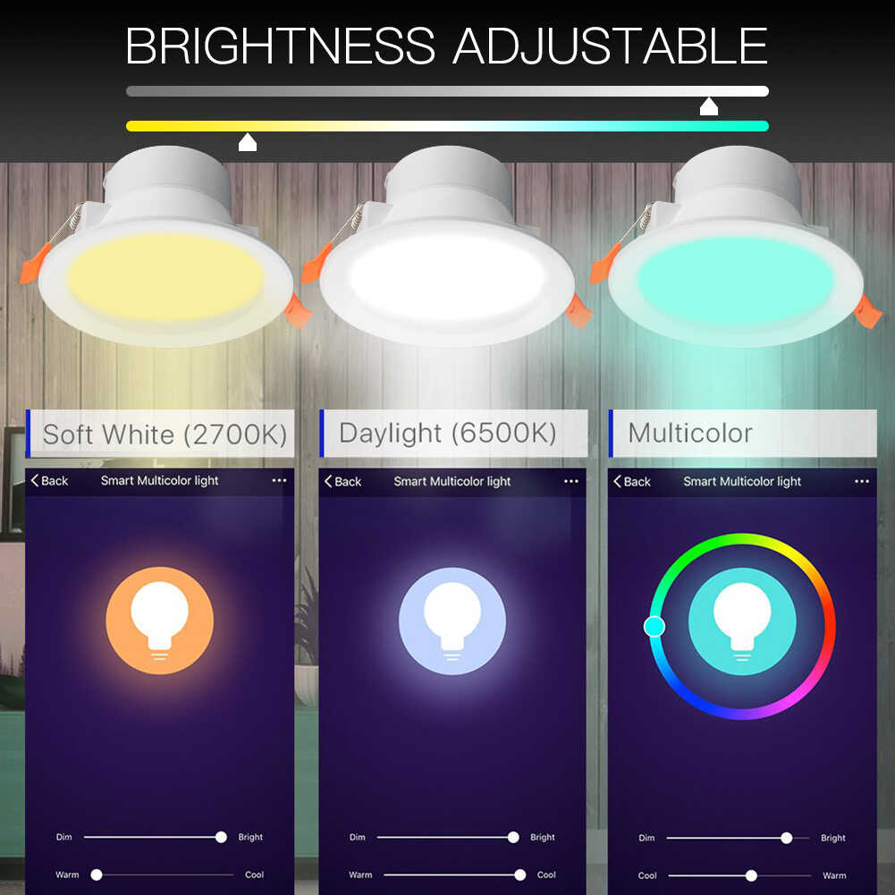 MOES Smart RGB Downlight, Wi-Fi