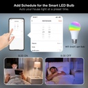 MOES Smart RGB Light Bulb, Wi-Fi