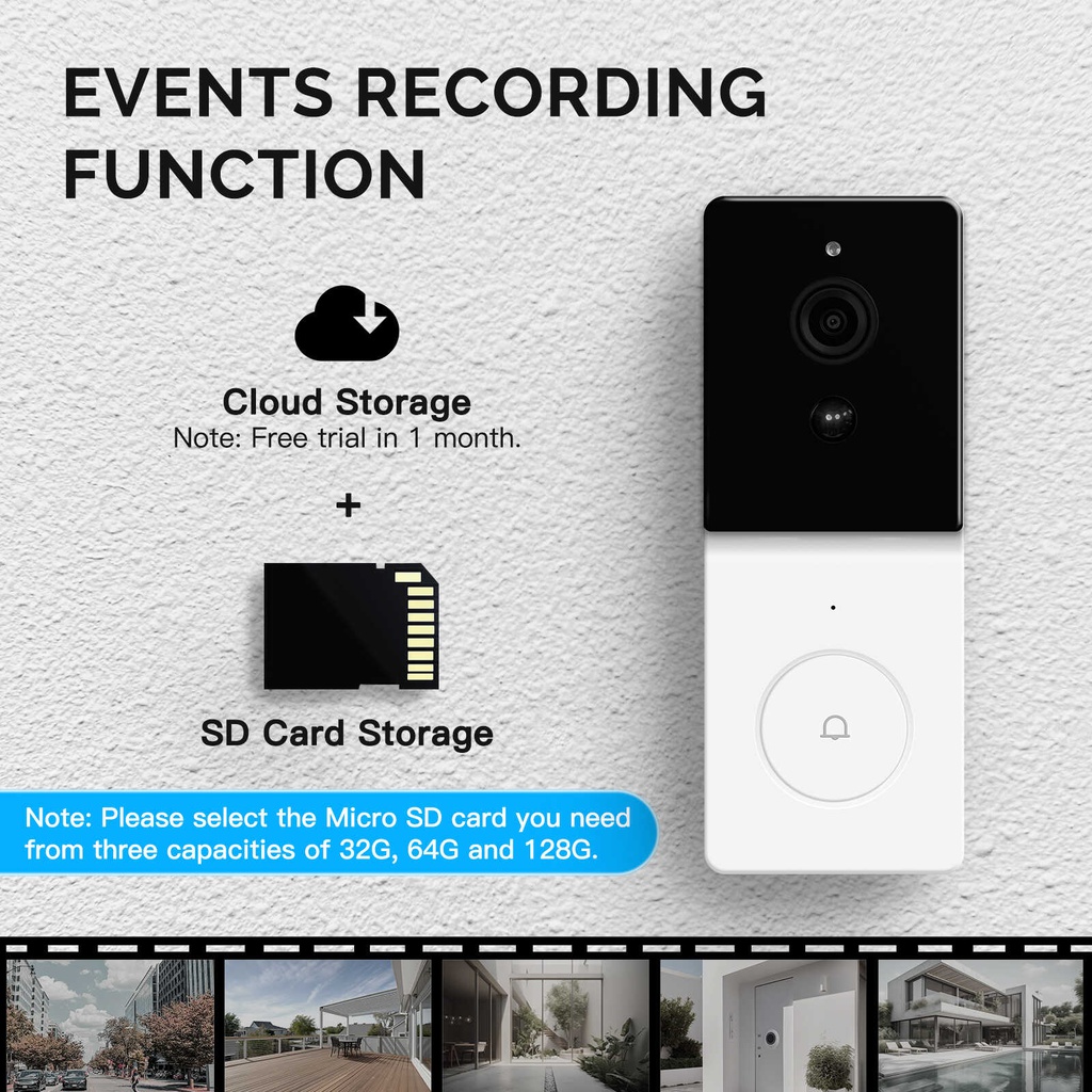 MOES Smart Doorbell, Wi-Fi