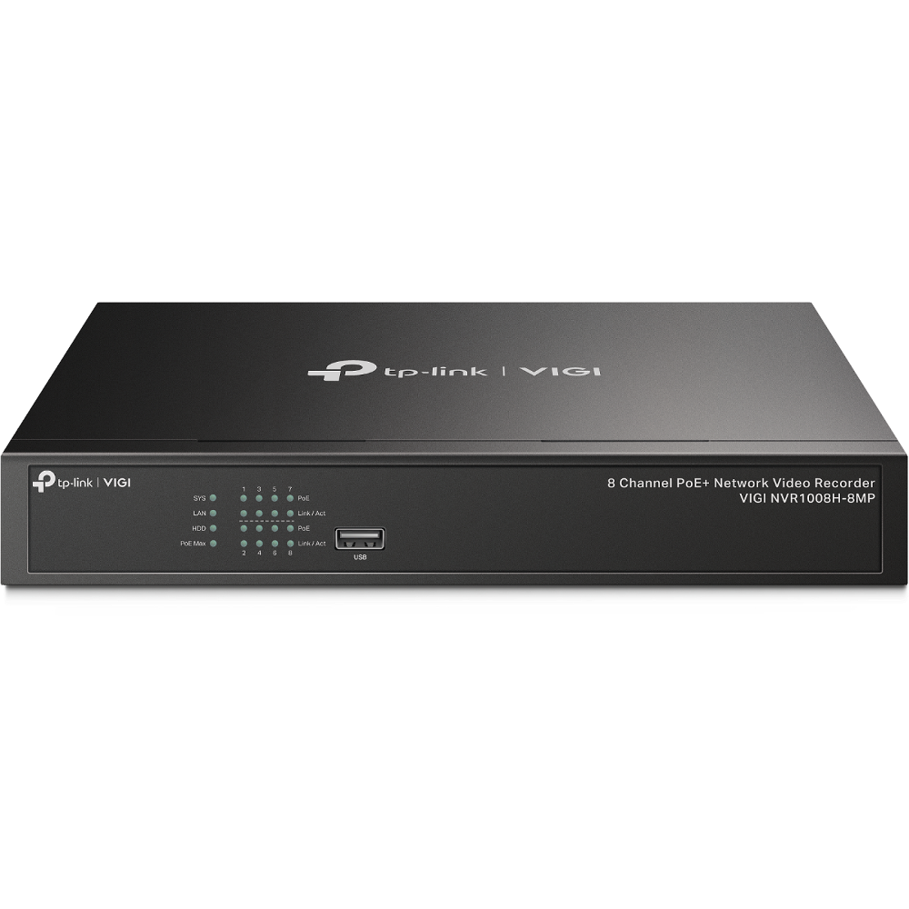 TP-Link VIGI NVR1008H-8MP (8 Channel Network Video Recorder)