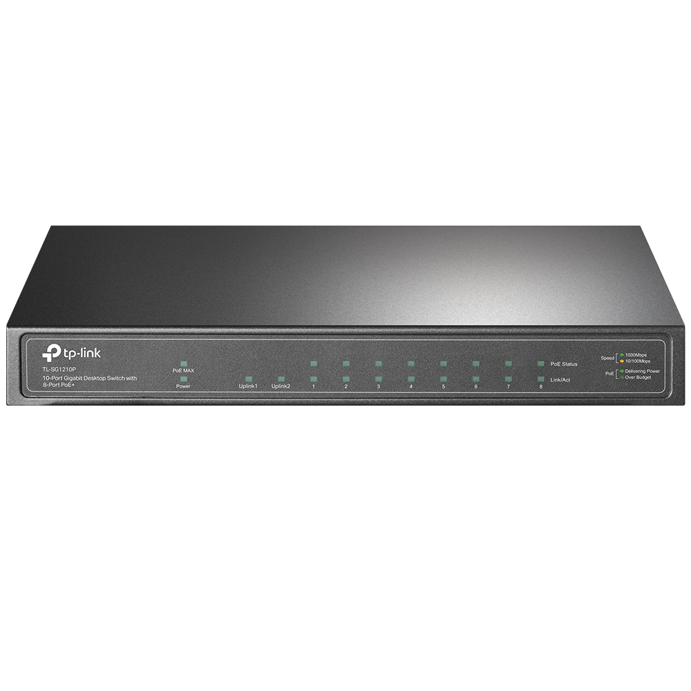 TP-Link TL-SG1210P Unmanaged PoE Switch (8 PoE+ Ports)