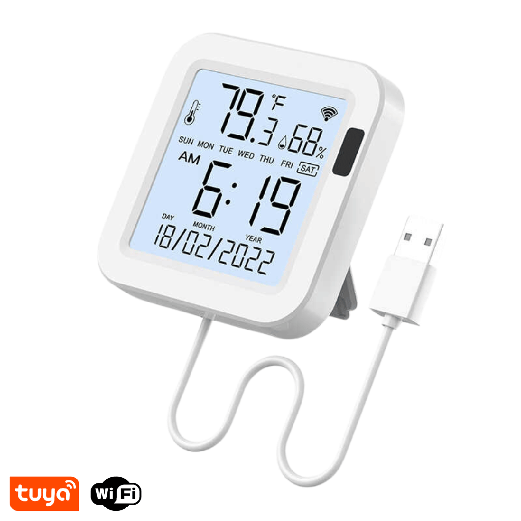 MOES Smart Temperature & Humidity Sensor, Wi-Fi