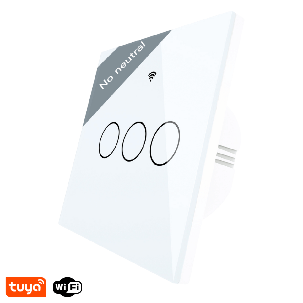 MOES Smart 3 Gang Switch (Non-neutral), Wi-Fi