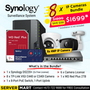 [8 Cameras] Synology Surveillance System Bundle