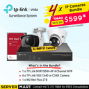 [4 Cameras] TP-Link Surveillance System Bundle